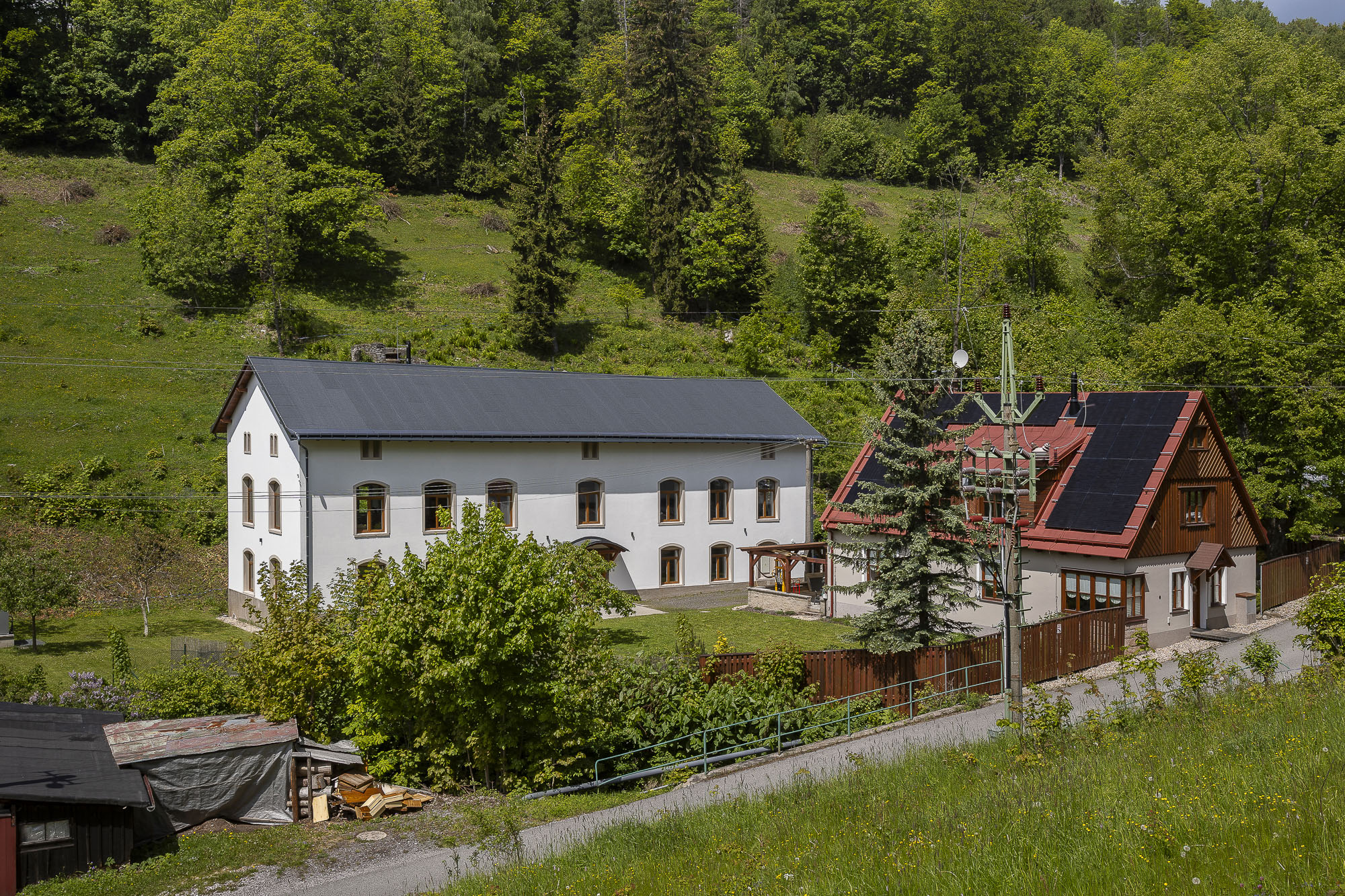 Okolí firmy SC-control v Černém Dole